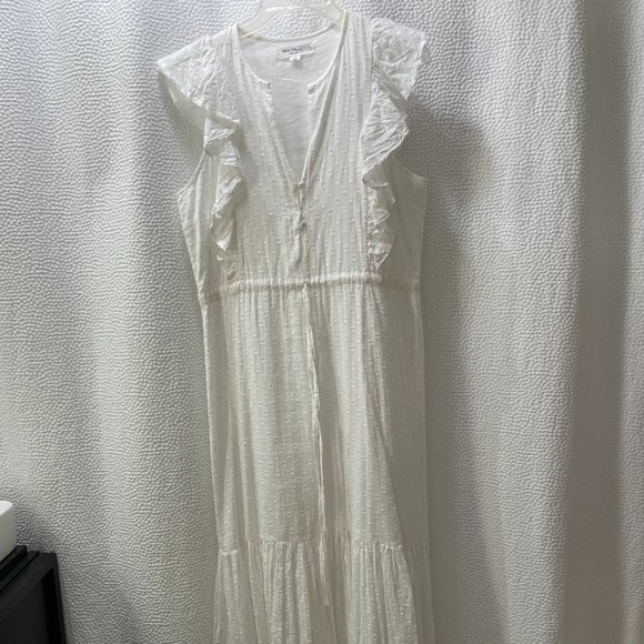Tiered, Linen Summer Dress - Picture 1 of 5